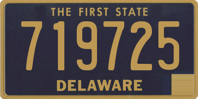 DE license plate 719725