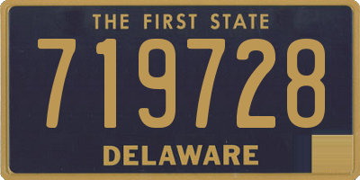 DE license plate 719728