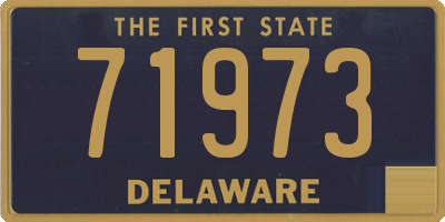 DE license plate 71973