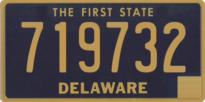 DE license plate 719732