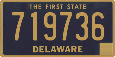 DE license plate 719736