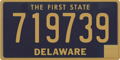 DE license plate 719739