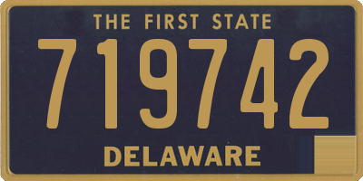 DE license plate 719742