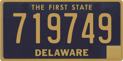 DE license plate 719749