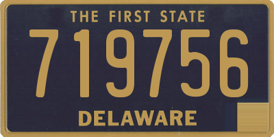DE license plate 719756