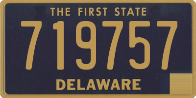 DE license plate 719757