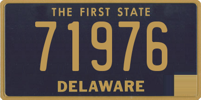 DE license plate 71976