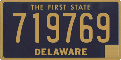 DE license plate 719769