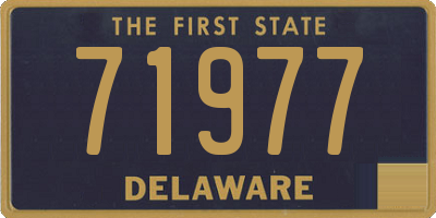 DE license plate 71977