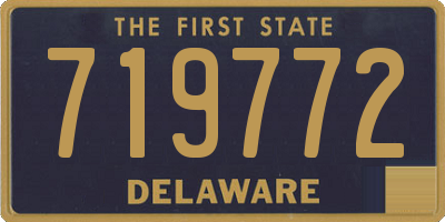 DE license plate 719772