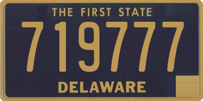 DE license plate 719777