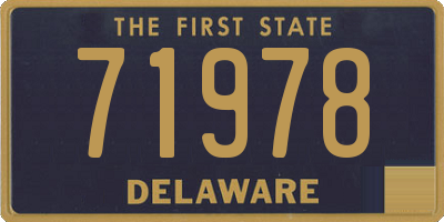 DE license plate 71978