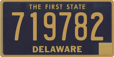 DE license plate 719782