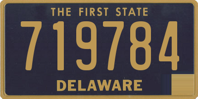 DE license plate 719784