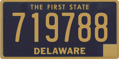 DE license plate 719788