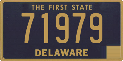 DE license plate 71979