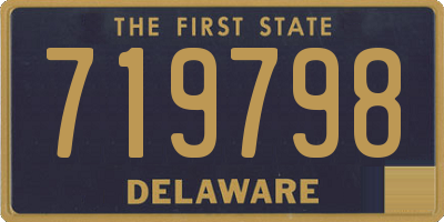 DE license plate 719798