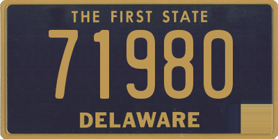 DE license plate 71980