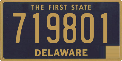 DE license plate 719801
