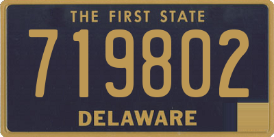DE license plate 719802