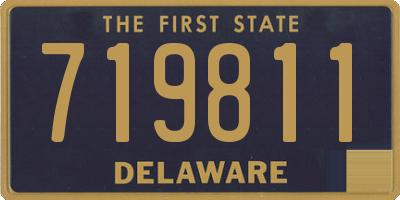 DE license plate 719811