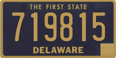 DE license plate 719815