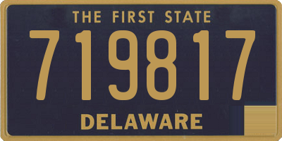 DE license plate 719817