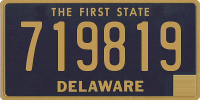 DE license plate 719819