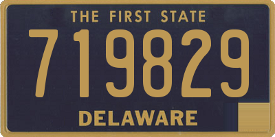DE license plate 719829