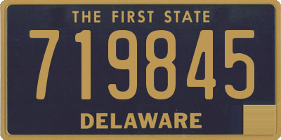 DE license plate 719845