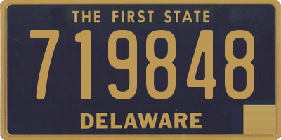 DE license plate 719848