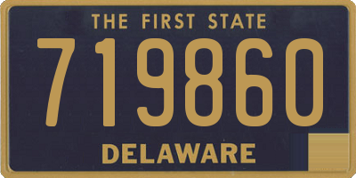 DE license plate 719860