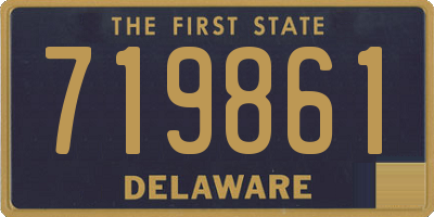 DE license plate 719861