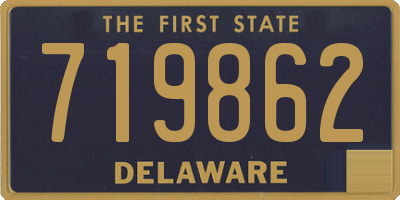 DE license plate 719862