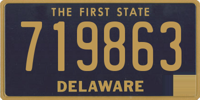 DE license plate 719863