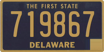 DE license plate 719867