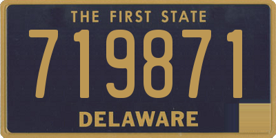 DE license plate 719871