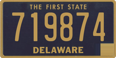 DE license plate 719874