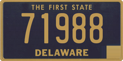 DE license plate 71988