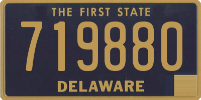 DE license plate 719880