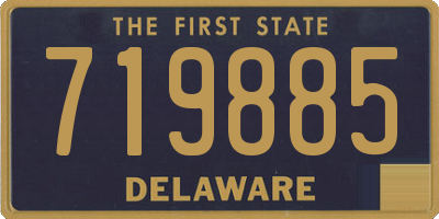 DE license plate 719885