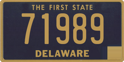 DE license plate 71989