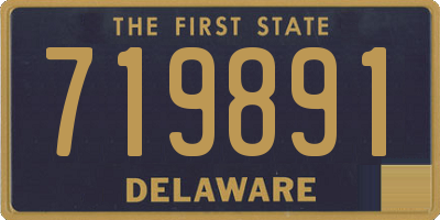 DE license plate 719891