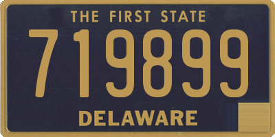 DE license plate 719899