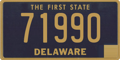 DE license plate 71990
