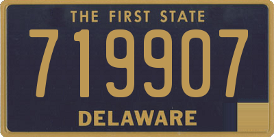 DE license plate 719907