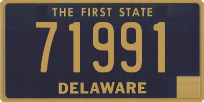 DE license plate 71991