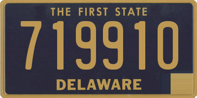 DE license plate 719910