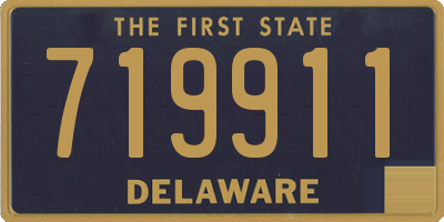 DE license plate 719911