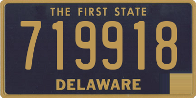 DE license plate 719918